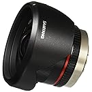 Samyang SY12M-MFT-BK 12mm F2.0 Ultra Wide Angle Fixed Lens for Olympus/Panasonic Micro 4/3 Cameras, Black