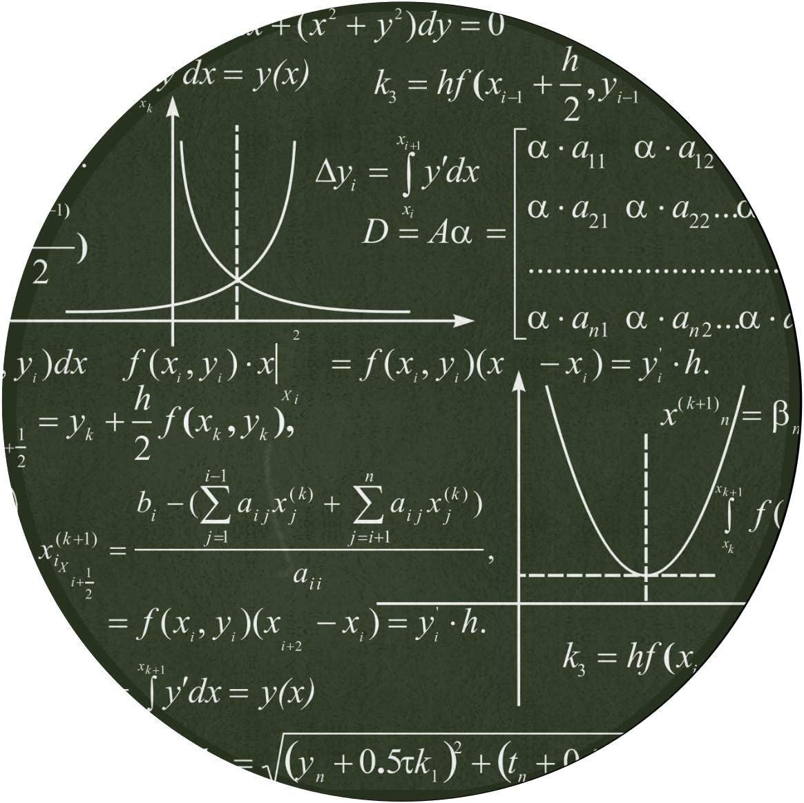 WUwuWU Alfombras de Piso Dormitorio Matemáticas Educación Matemáticas