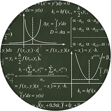 WUwuWU Alfombras de Piso Dormitorio Matemáticas Educación Matemáticas