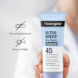 Neutrogena Ultra Sheer SPF 45 Sunscreen Twin Pack 6 oz Dry-Touch Non-Greasy view 7