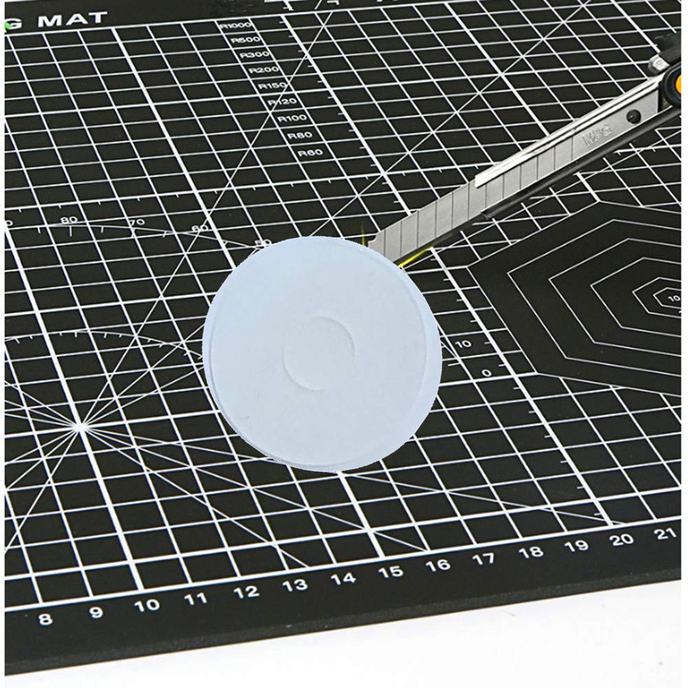 Non-Slip Ruler Grips, Tukcherry Adhesive Rings for Quilt Templates with Rotary Cutters, 2 Sheets, 96 Pieces Total - 48 Large & 48 Small