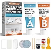 Bondtech Porcelain Repair Kit, White Bathtub & Tile Repair Kit, for Tub, Enamel, Fiberglass, Acrylic, Porcelain, Ceramic, Marble, Granite, Chips, Dents, Cracks, Hole (newxbg-b2k)