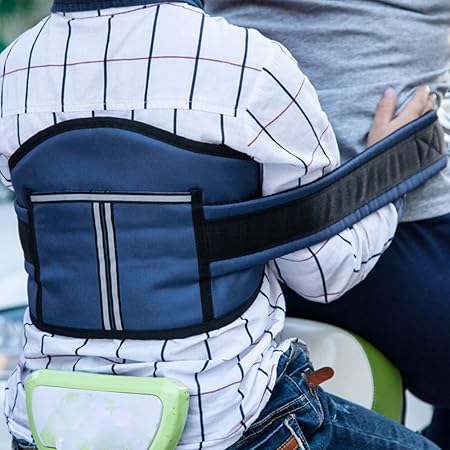 Motorrad Sicherheitsgurt Für Kinder 2-12 Jahre - Einstellbarer Fallschutz Mit Reflektorstreifen