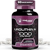 Liposomal Urolithin A Supplement Capsules 1,000mg - Urolithin A+ Supplement for Cellular Renewal & Mitochondrial Support, Ultra-Strength Muscle Health - Third-Party Tested 120 Capsules - Made in USA