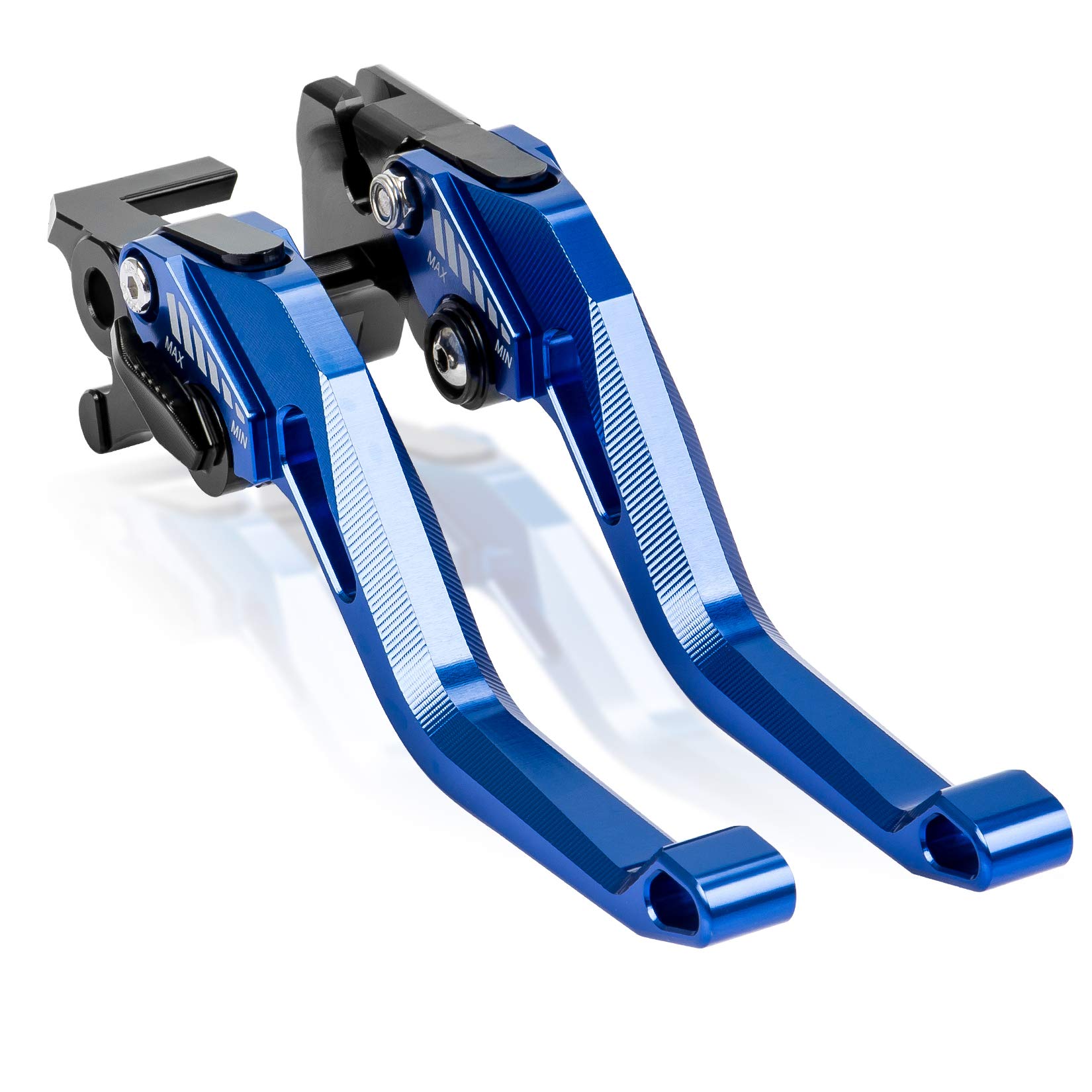 PSLER Motorcycle Brake Lever Clutch Lever for MT-125 R125 2014-2021, 1 Pair of Levers Length 147mm / 5.8inch Clutch and Brake Motorbike Levers Set(Blue)