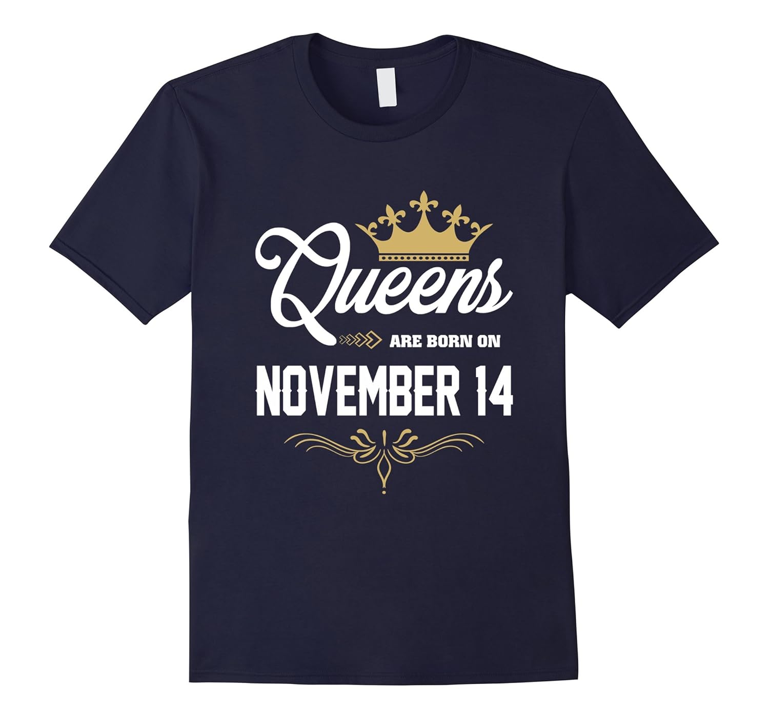 Queens Are Born On November 14 Birthday Gift T-Shirt-Rose