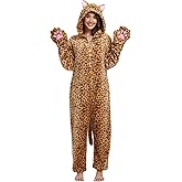 DKRUW Adult Onesie Pajamas Animal One Piece Costume Halloween Cosplay for Women Men