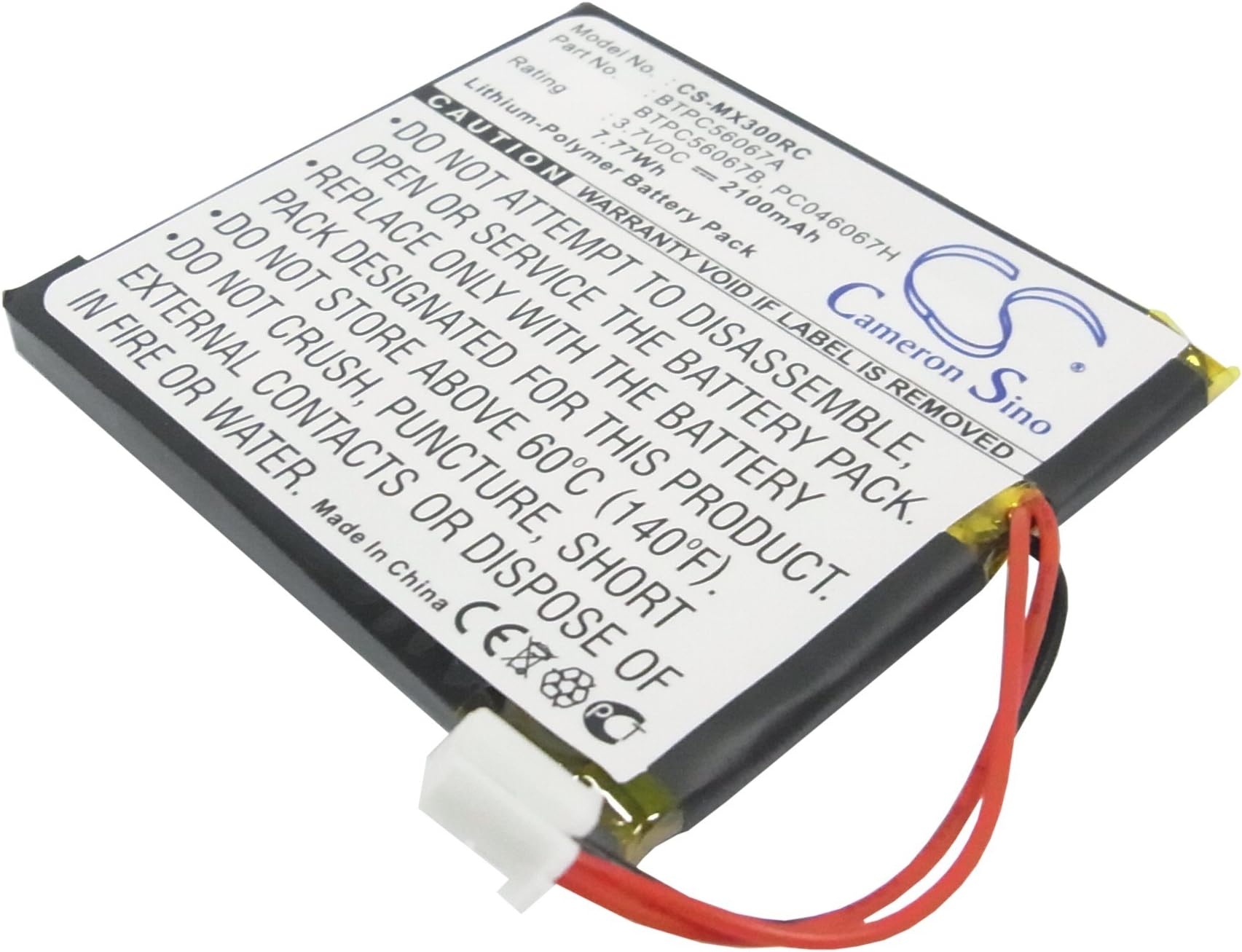 VINTRONS Battery Replacement BTPC56067A Battery for Crestron CNAMPX-16X60 MiniTouch