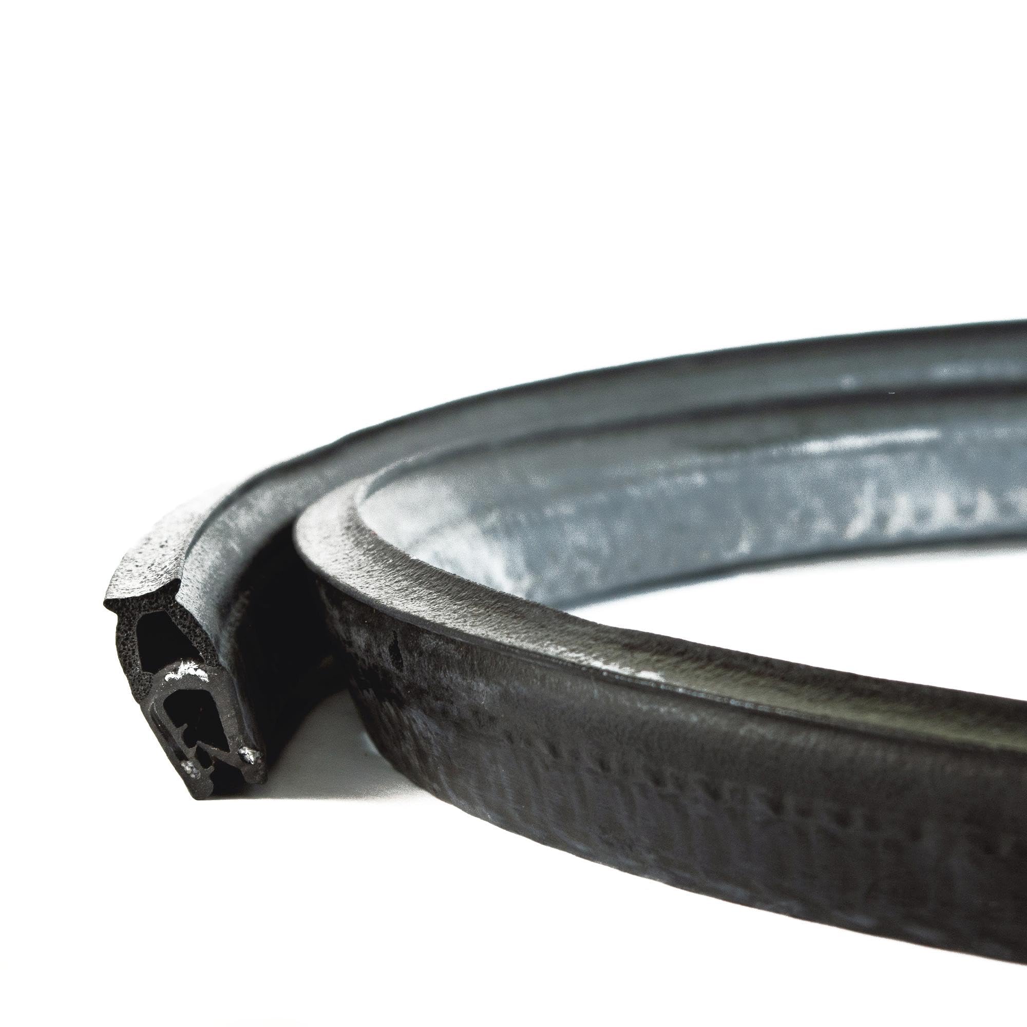 EUTRAS KSD2006 Door Rubber Boot Seal - Clamping Range 2.0-4.0 mm - Black - 3 m