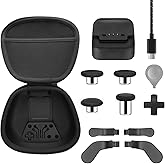 Complete Component Pack for Xbox Elite Controller Series 2 - Accessories Includes 1 Carrying Case, 1 Charging Dock, 1 Charger Cable, 4 Thumbsticks, 4 Paddles and 1 Adjustment Tool(BLACK)
