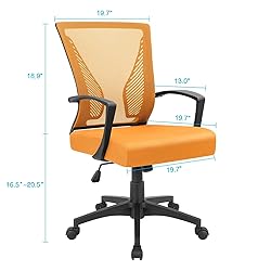 Furmax Office Chair Mid Back Swivel Lumbar Support