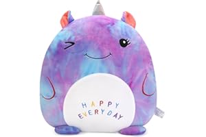 JELLYDOG TOY 16’’ Unicorn Plush Toy, Unicorn Stuffed Animal Pillow, Cute Plushies Pillow for Girls, Soft Plush Toy Pillow for Hugging, Sleeping, Plush Gifts for Girls, Colorful-Purple