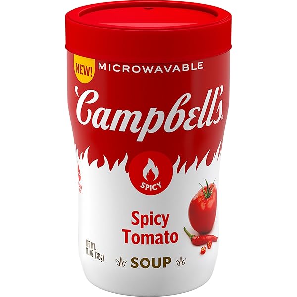 CAMPBELL’S SIPPING SOUP, SPICY TOMATO SOUP, 11.1 OZ...
