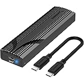 SABRENT USB C NVMe Enclosure, Tool-Free M.2 SSD Case for 2230-2280, 10Gbps USB 3.2 Gen 2 Adapter, Aluminum Cooling, External M.2 Drive Enclosure for NVMe SSDs (EC-PNVO)