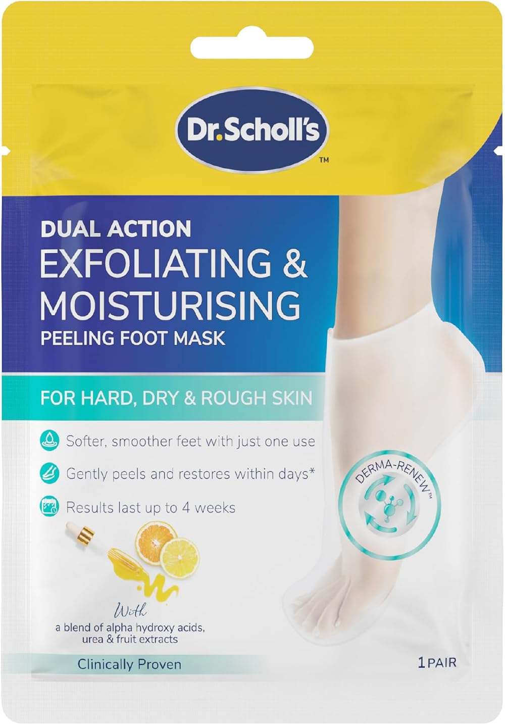 Dr. Scholl's Rough Dry Skin Ultra Exfoliating Foot Mask 1 Pair