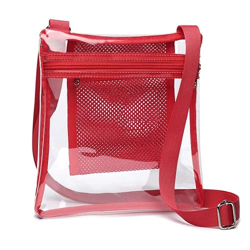 red clear purse