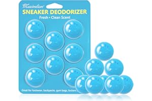 MAXIMILIAN Shoe Deodorizer Balls 8pcs Professional Shoe Fresheners Balls Foot Odor Eliminator Odor-Fighting Freshener for Neutralizing Odor and Refreshing Sneaker Shoes, Wardrobe, Bags, Blue