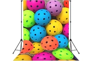 5x7ft Backdrop for Photography Personalized Backdrop Picture Back Drop Banner Pickleball Balls Colors Pattern Photo Backdrops