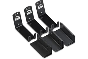 Borgen Bike Wall Mount Pedal Hook for E-Bikes, MTB & Road - Bicycle Wall Mount with Support Brackets and Wall Protection Pads, Suitable as Bike Rack Garage Bike Storage Shed and Bicycle Storage Indoor