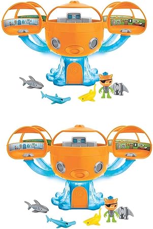 Amazon Fisher Price オクトノーツ キャラクター タコ シャーク アドベンチャー プレイセット おもちゃ 子供用 3歳以上 2パック きせかえ人形 ハウス おもちゃ