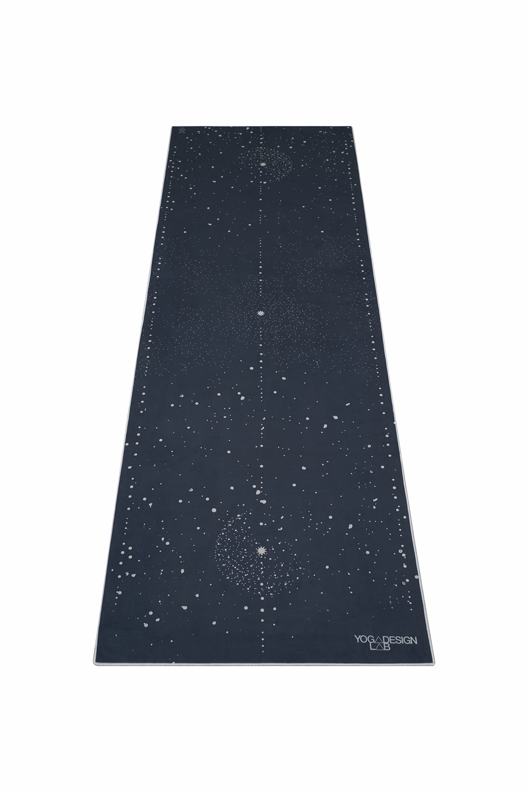 Yoga Design Lab | The HOT Yoga Towel | Premium Non Slip Colorful Towel | Eco Printed + Quick Dry + Mat Sized | Ideal for Hot Yoga, Bikram, Ashtanga, Sport, Travel! (Celestial)