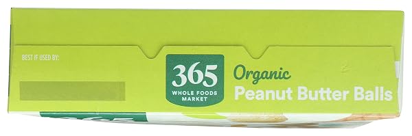 365 BY WHOLE FOODS MARKET, ORGANIC PEANUT BUTTER BALLS, 10 OUNCE