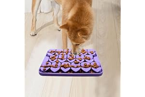 Femont Small Silicone Snuffle Mat for Small Dogs Puppy Cat Slow Down Eating,Slow Feeder Lick Mat for Dry Wet Food for Pet Training Smell,Encourages Natural Foraging Skill,Relieving Stress