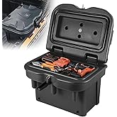 KEMIMOTO UTV Bed Box for Storage Compatible with Polaris Ranger 500 570 900 1000 XP General 1000 4 2016 2017 2018 2019 2020 2