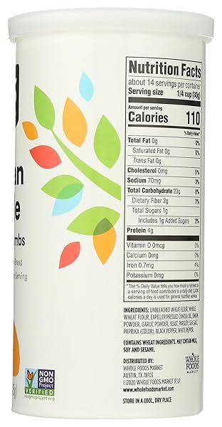 365 BY WHOLE FOODS MARKET, ITALIAN STYLE BREAD CRUMBS, 15 OUNCE