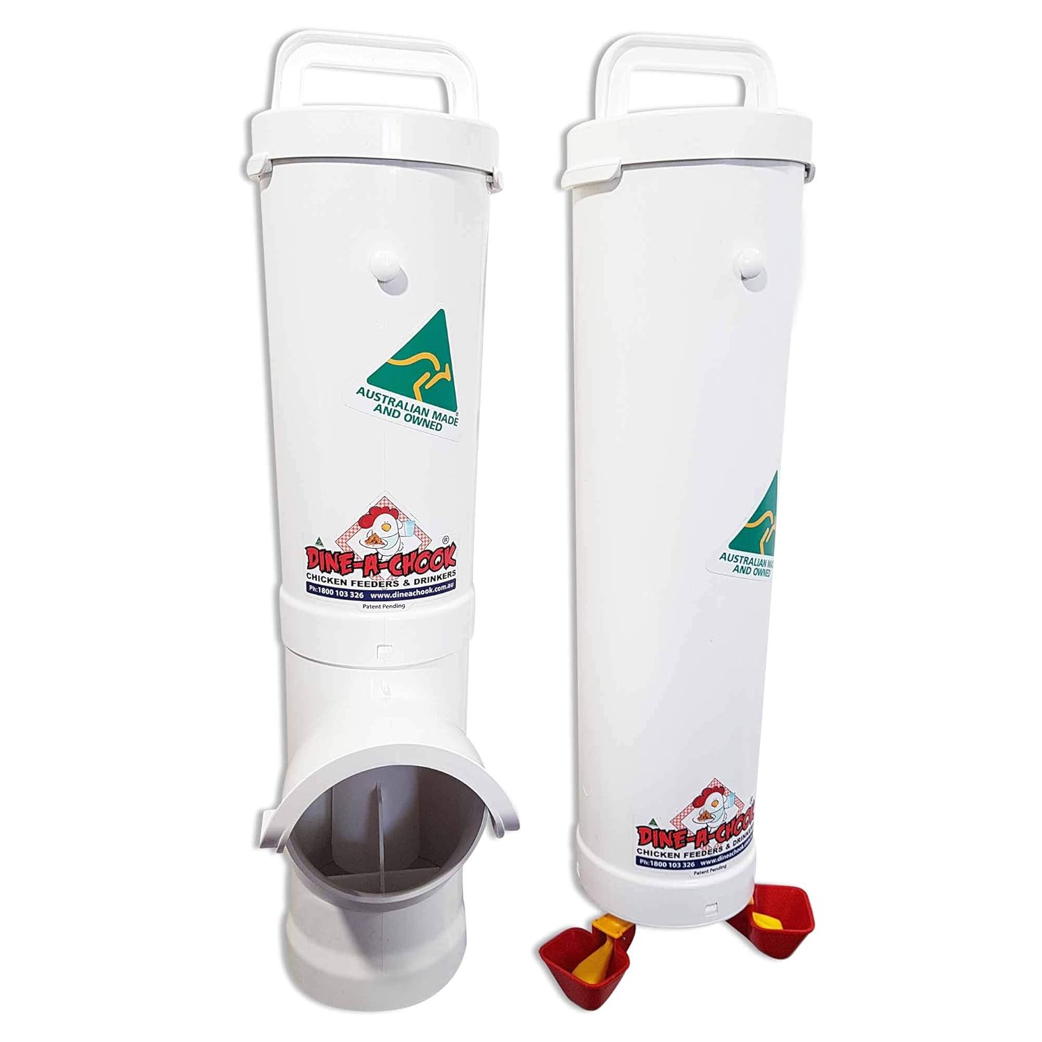 Chicken Feeder And Drinker Kit Automatic Pvc Feed Container And