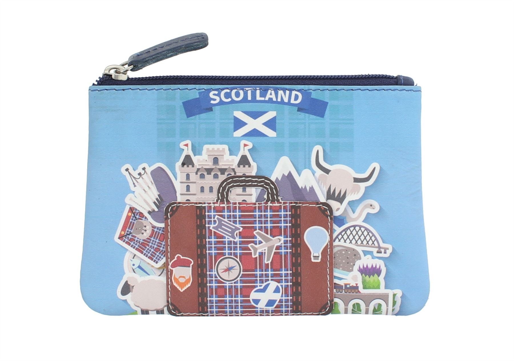 Mala Leather Applique and Printed Leather Coin Purse 4115_11 Scotland