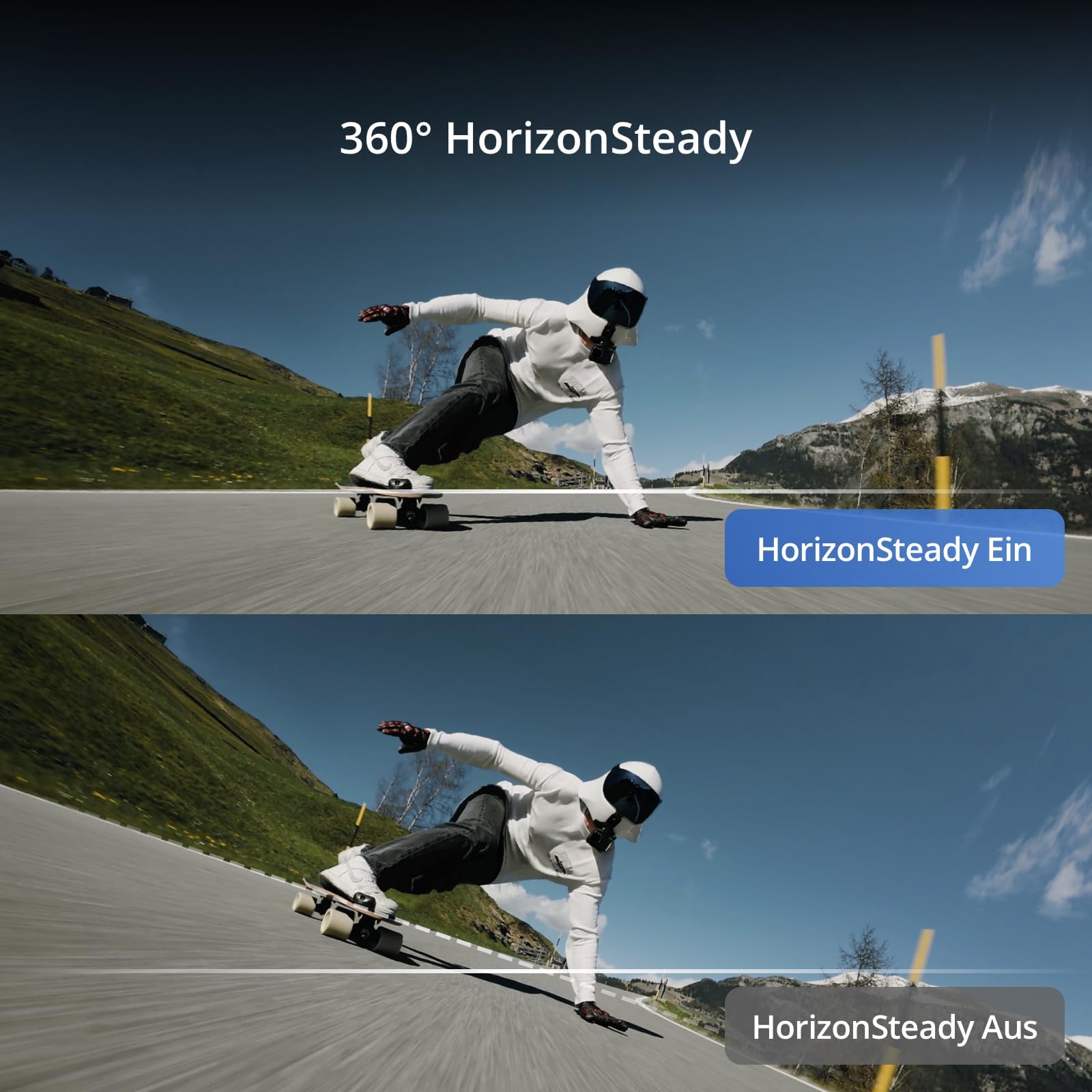 DJI Osmo Action 4 Essential-Combo, 4K/120fps Action Cam mit 1/1,3-Zoll-Sensor, Unterwasserkamera, Atemberaubende Low-Light-Aufnahmen, 10-Bit und D-Log M-Farbleistung, Langlebiger 1.770 mAh Akku 5