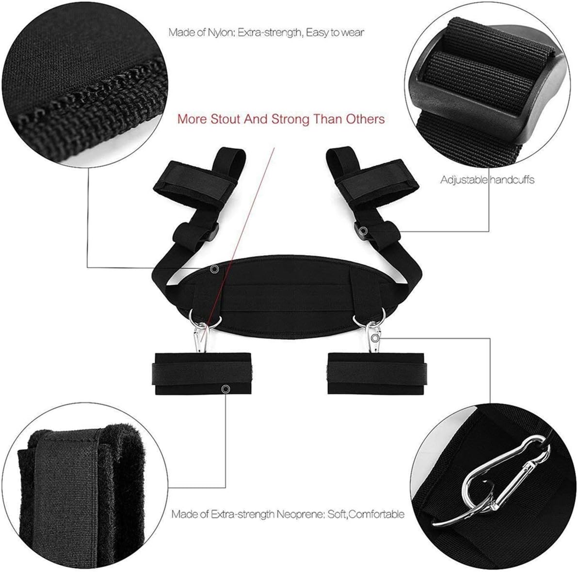 Soft Nylon Beds Stráps Tied with Adjustable Ánkle and Wrîst