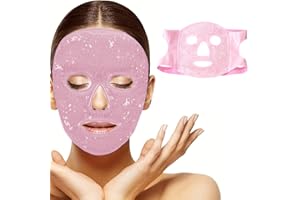 CALIDAKA Gel Beads Face Cover Ice Mask Pack Cold Face Eye Mask Ice Pack Reduce Face Puff Gel Beads Hot Heat Cold Compress Pac