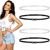 Tyqour 4pcs Shirt Tuck Band for Women Adjustable Crop Top Band for Women Tucking Cropping Sweaters Shirts Elastic Stretch Belts Tool for Girl Change Style of Clothes