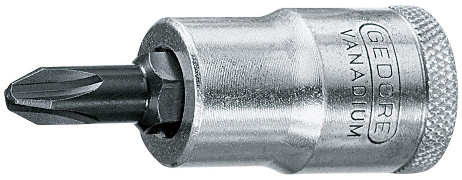 Gedore Screwdriver bit IKS19 DIN3120 [Pack of 1/2 Inch, Square, 1 6656810