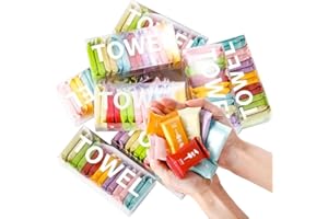 WUWEOT 140 Pack Compressed Towels Tablets, 28 x 24 cm Soft Face Washcloths, Disposable Face Compressed Towels,Individual Pack
