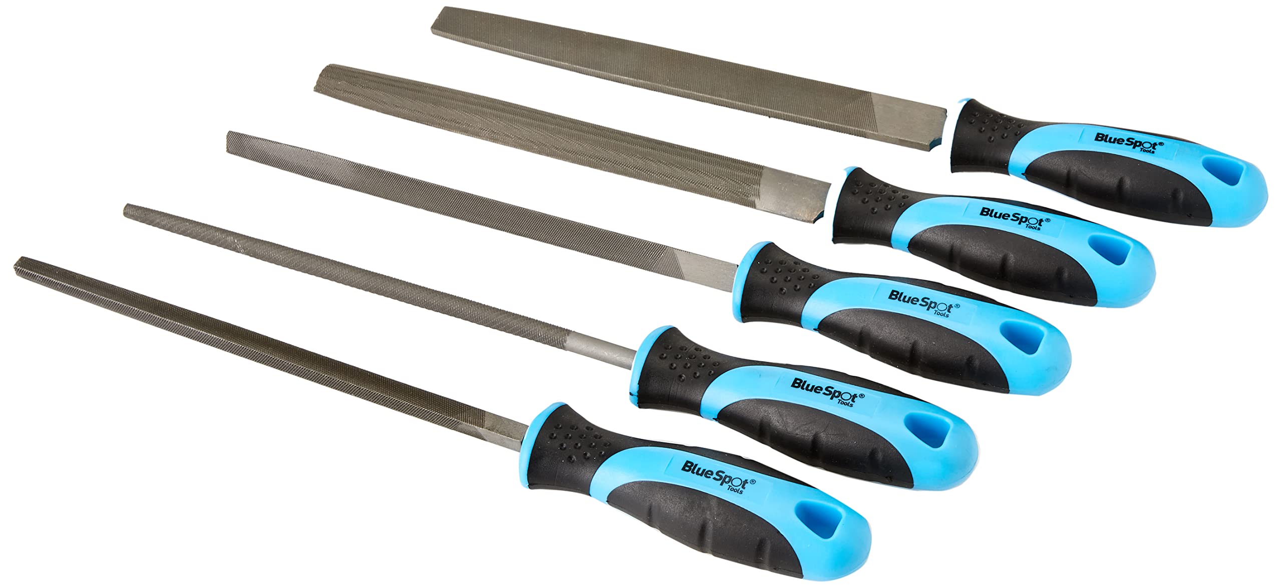 Blue Spot 22654 File Set with Double Colour Handle (5 Pieces)
