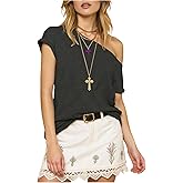 MakeMeChic Women's Off The Shoulder T Shirt Short Sleeve Summer Going Out Tops