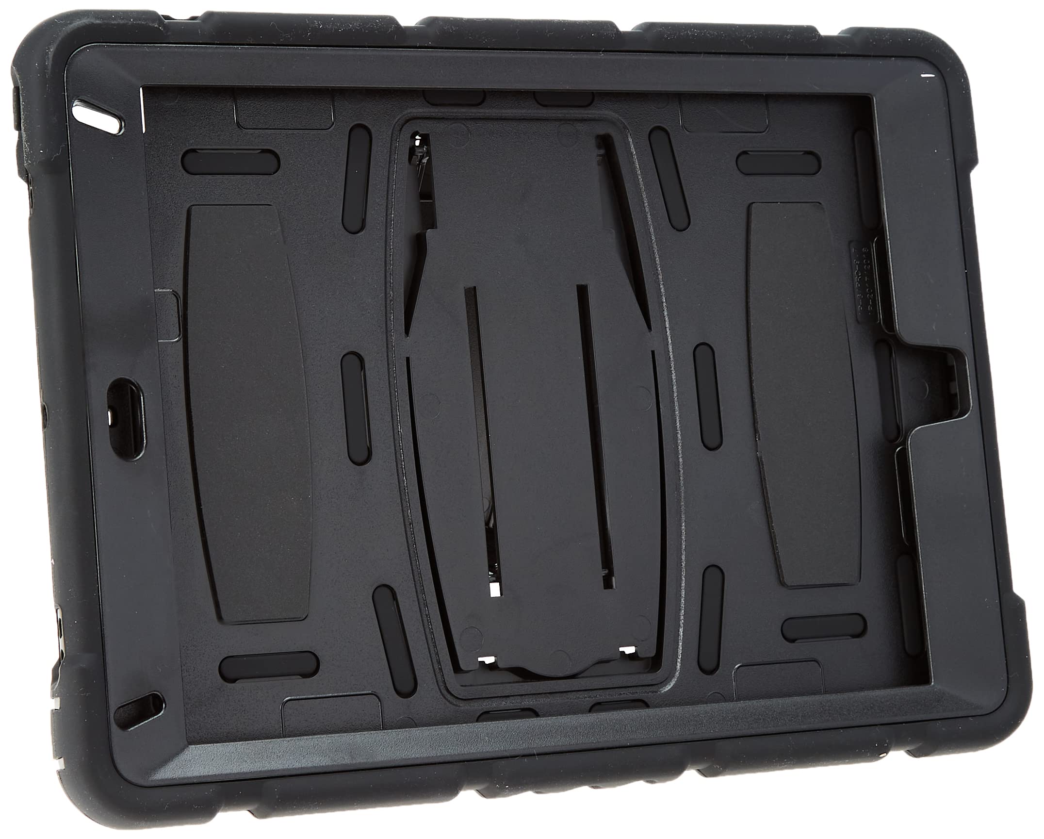 IPad Case 9.7 2017/2018 with Support, Durable, Hybrid, Shockproof, Resistant, Three Layer, Silicone Protective Case for Kids Tablet (Black)