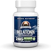 Source Naturals Melatonin, Helps Promote Sleep* - 2 mg - 120 Time Release Tablets