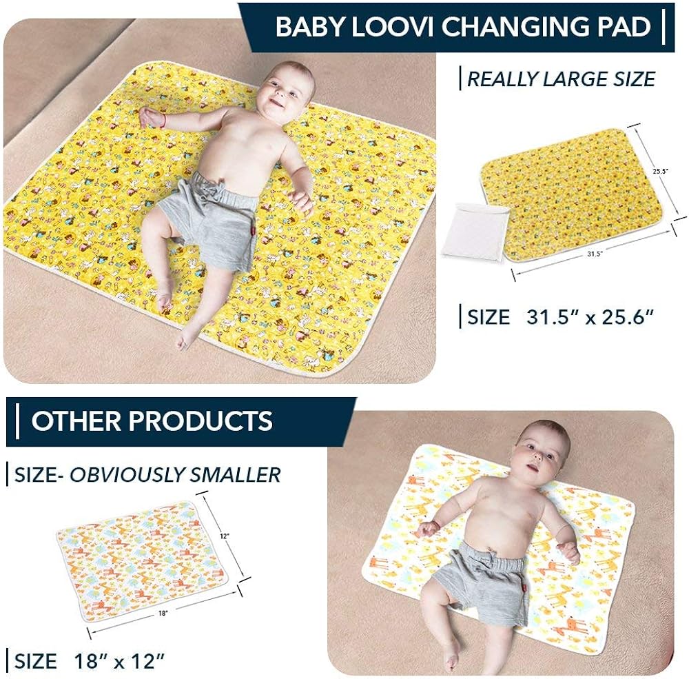 baby changing mat size