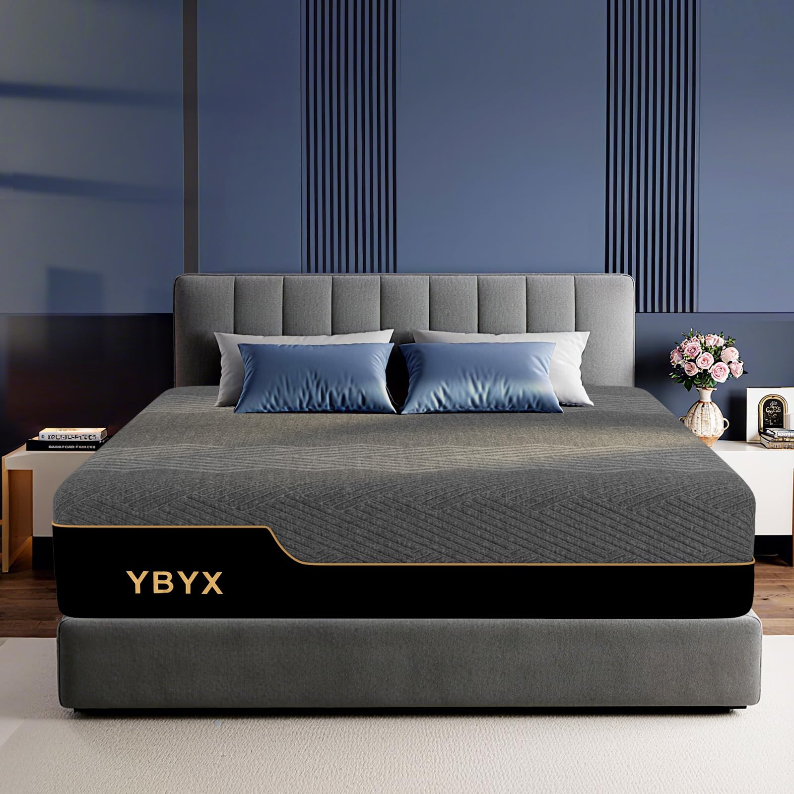 Photo 1 of Queen Mattress, 10 Inch Queen Size Mattresses Hybrid Mattress with Memory Foam & Pillow Top - Medium Firm Feel for Motion Isolation, Edge Support, Pressure Relief - Bed in a Box, CertiPUR-US Certified