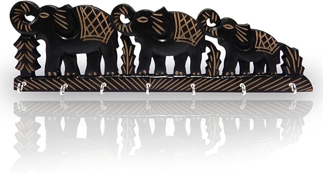 Titular De La Carta De Montaje En Pared Clave De Correo Caja De Almacenamiento De Madera