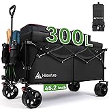 Hikenture Extended Collapsible Wagon, 500 LBS Heavy