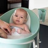 Shnuggle Bath Rinse Cup Soft Rim Hair Rinsing Jug with Handle Eucalyptus view 4