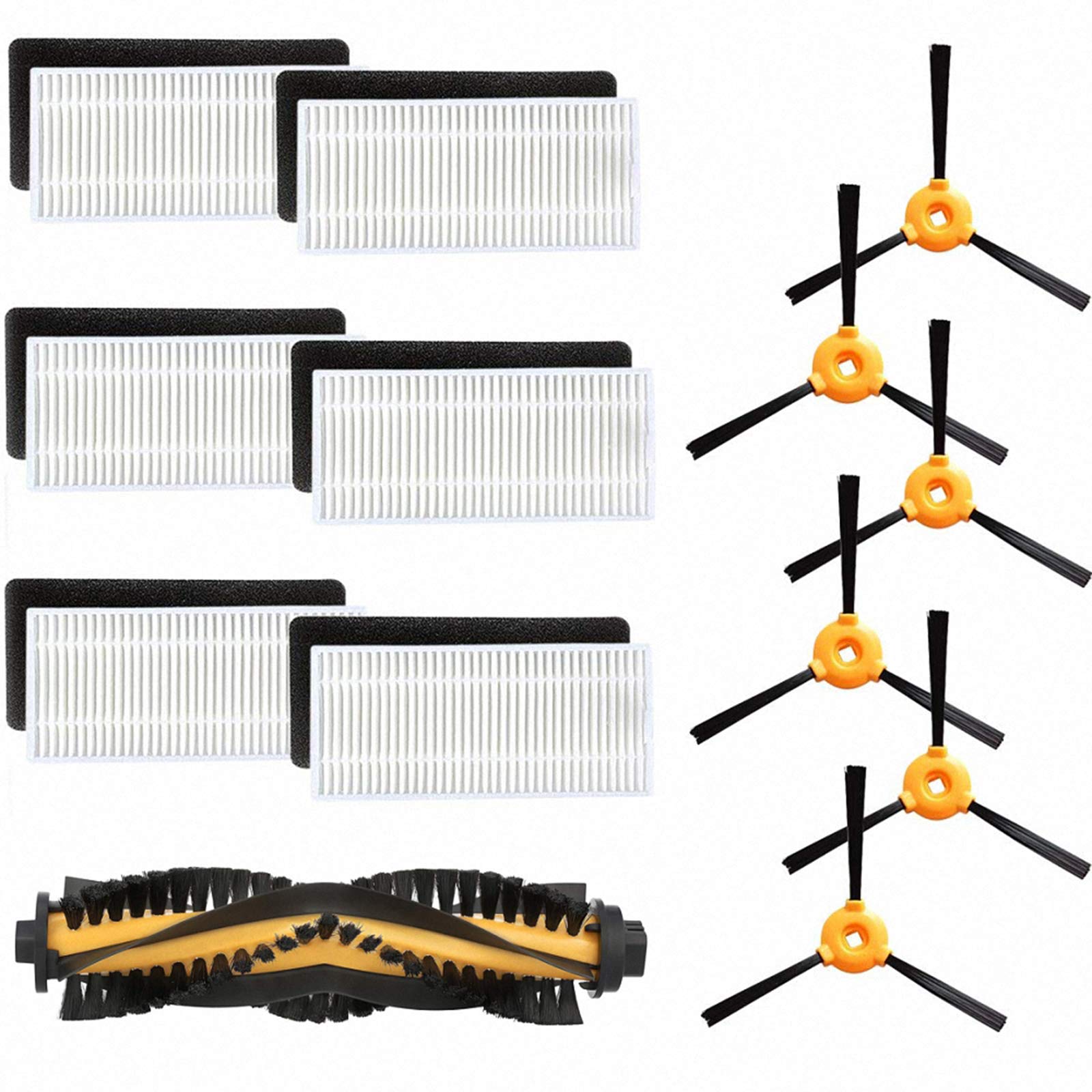 Amoy Replacement Spare Parts Kit Compatible with RoboVac 11 RoboVac 11c Deebot N79 Deebot N79s Conga Excellence Robotic Cleaners,Pack of 19