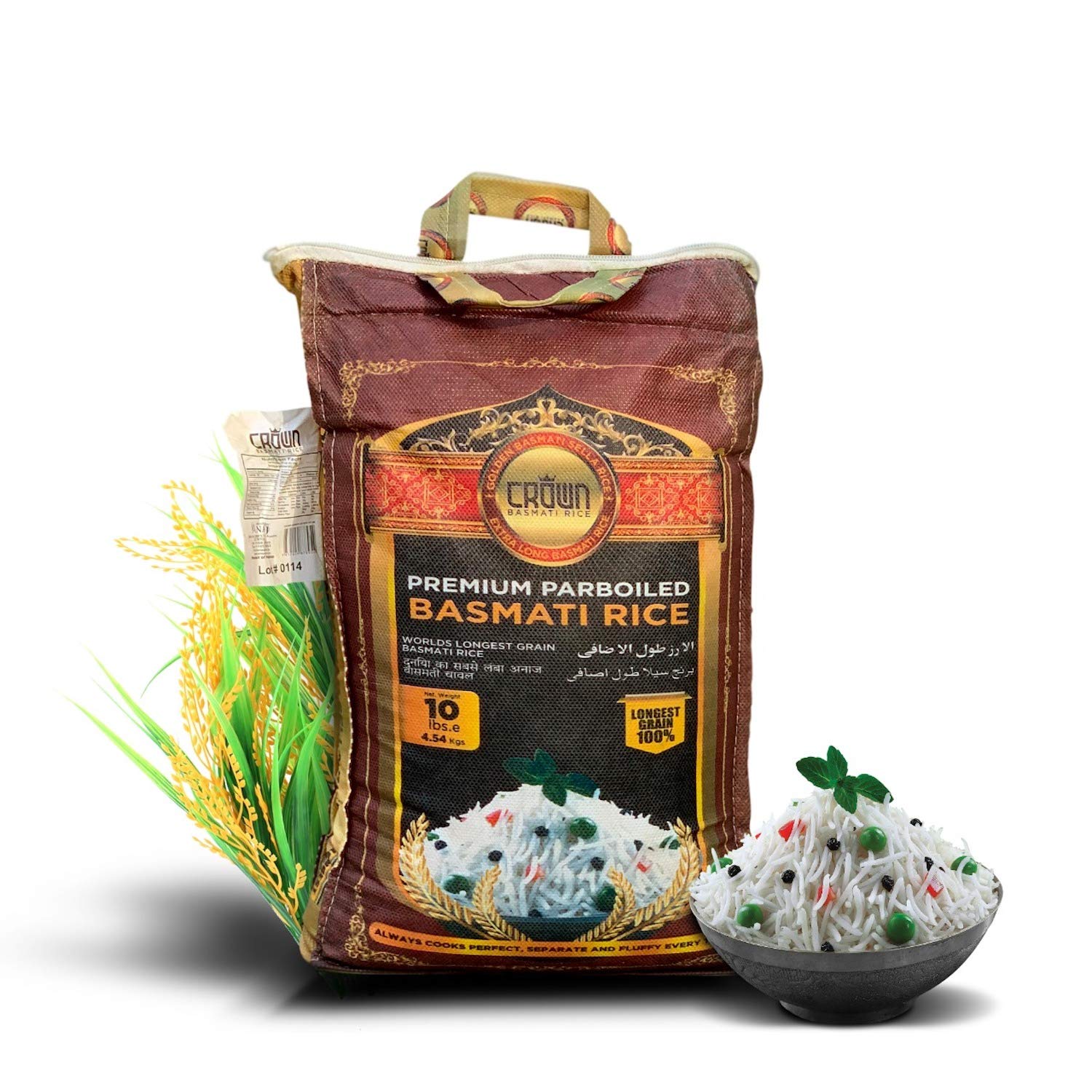Mua Premium Quality Crown Khushboodaar White Parboiled (Sella) Basmati ...
