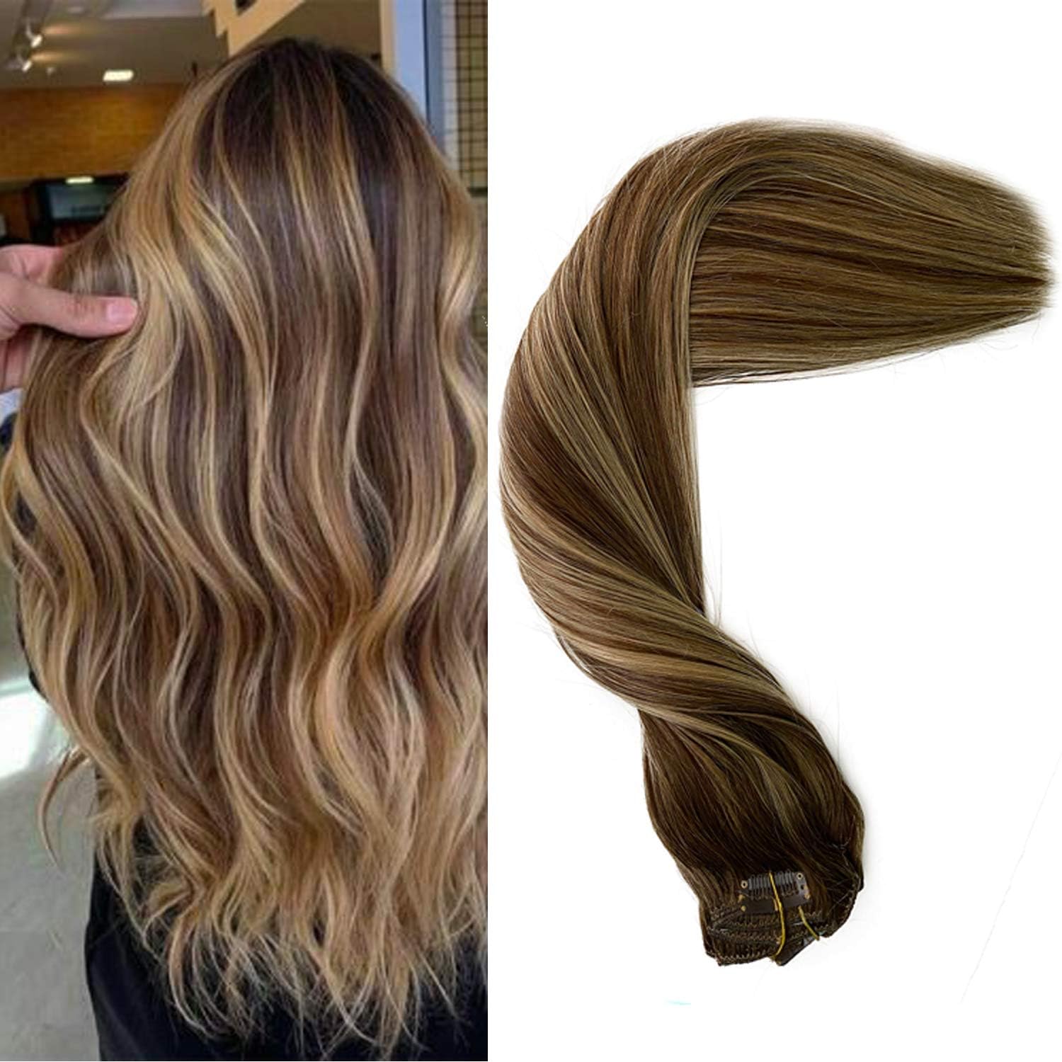 Clip in Human Hair Extension 120g Thicken Real Remy Hair Extensions