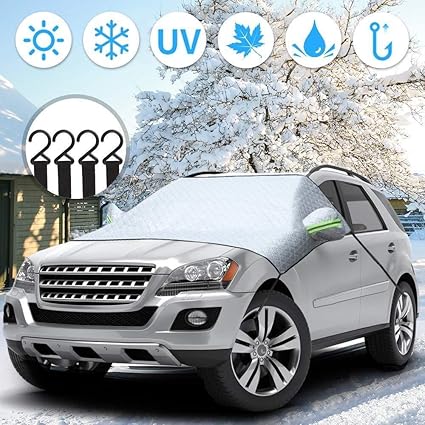 Car Windshield Snow Cover Parabrisas del coche cubierta de nieve, hielo